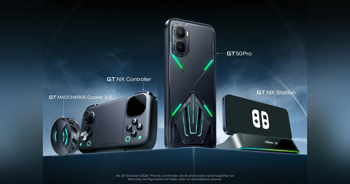Infinix GT 50 Pro with the GT NX Controller, GT NX Station and GT MagCharge Cooler 2.0